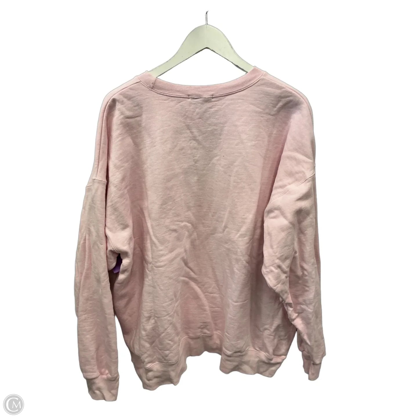 Sweatshirt Hoodie By Clothes Mentor In Pink, Size: Xl
