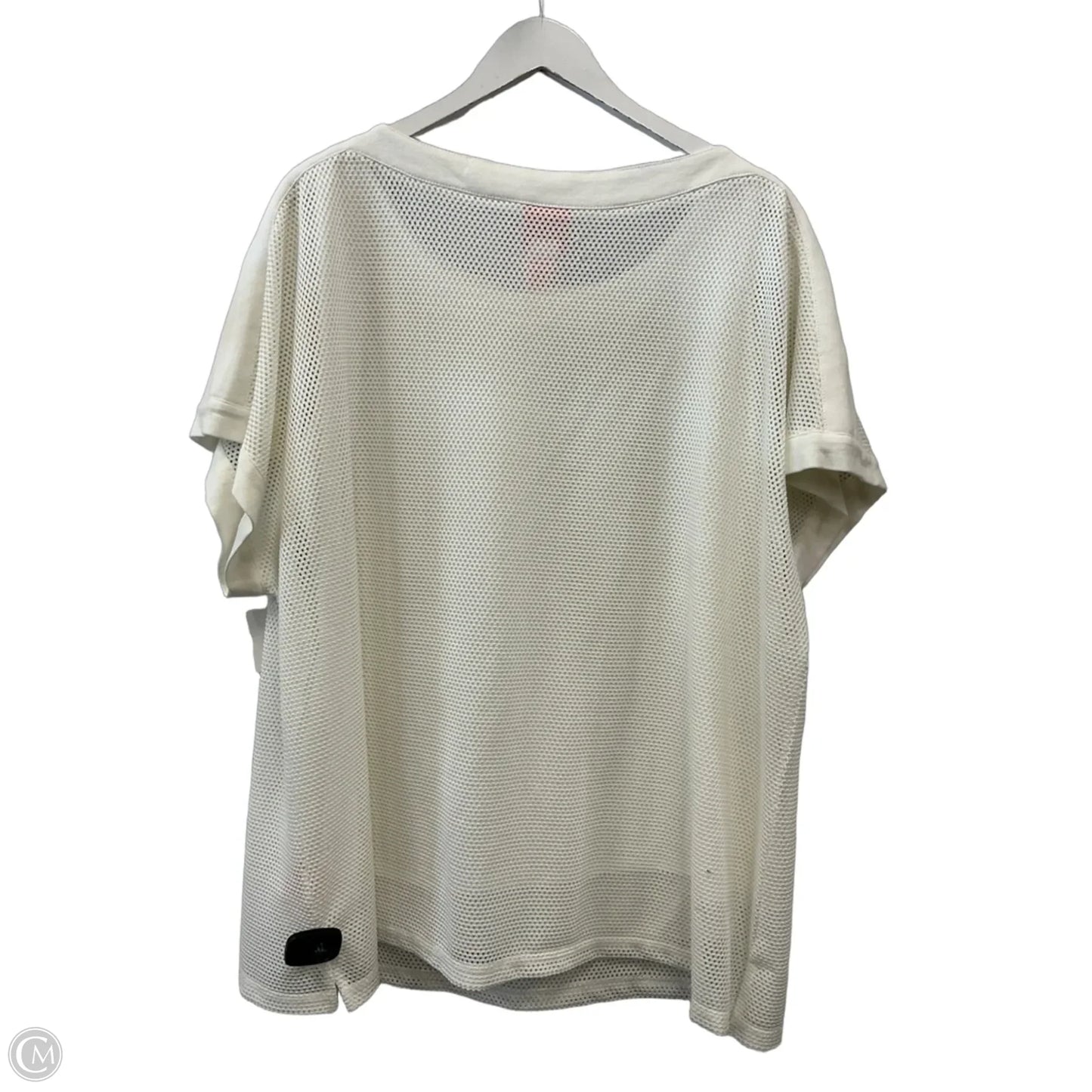 Top 2pc Short Sleeve By Hearts Of Palm In White, Size: 2x