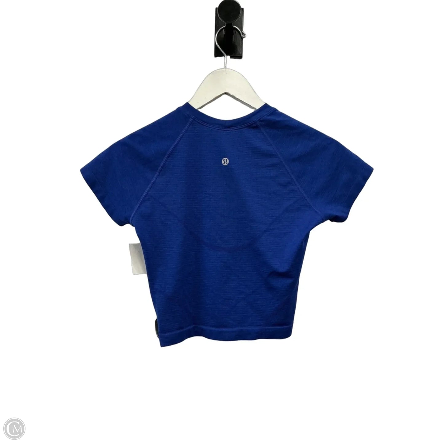 Athletic Top Short Sleeve By Lululemon In Blue, Size: S