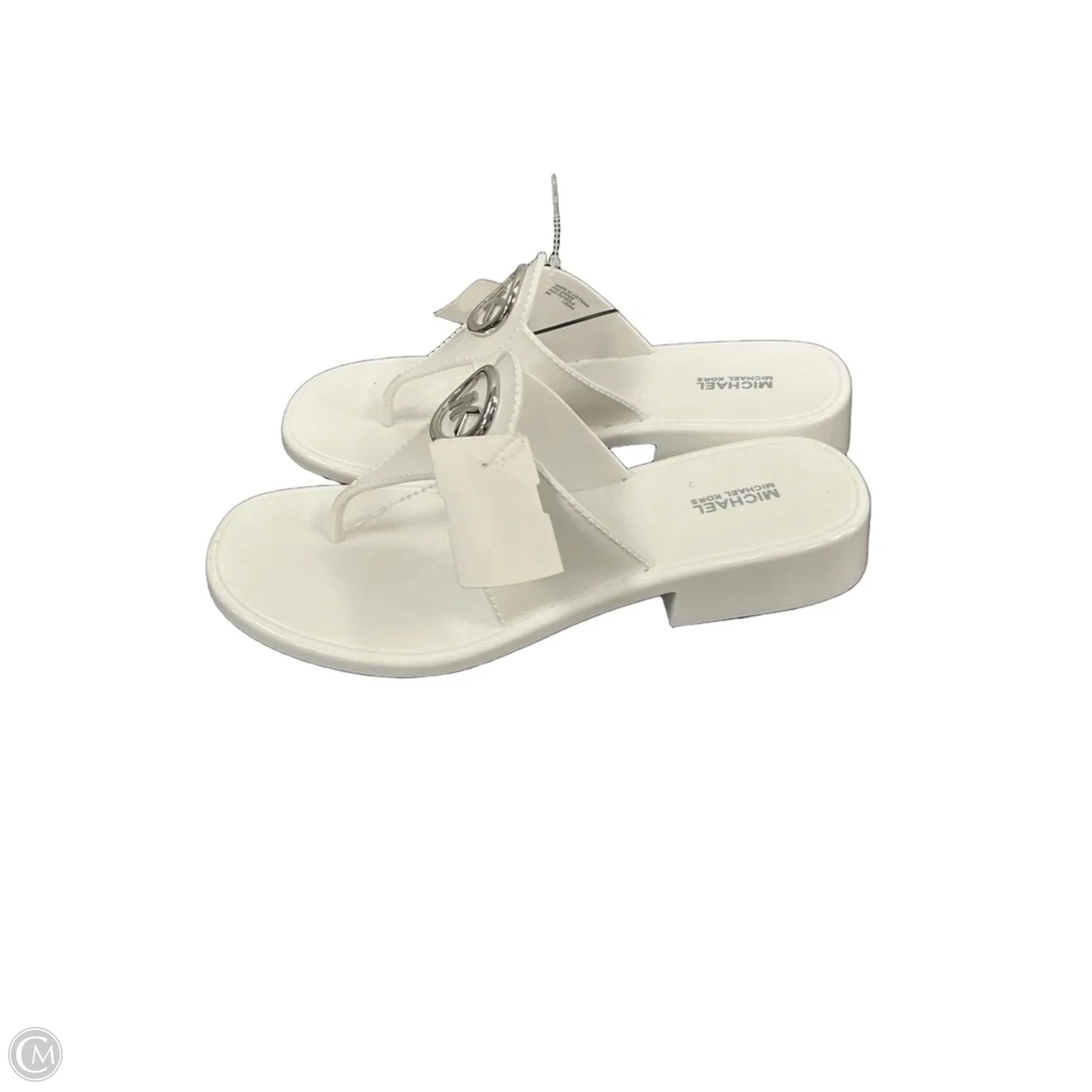 Sandals Designer By Michael Kors In White, Size: 8