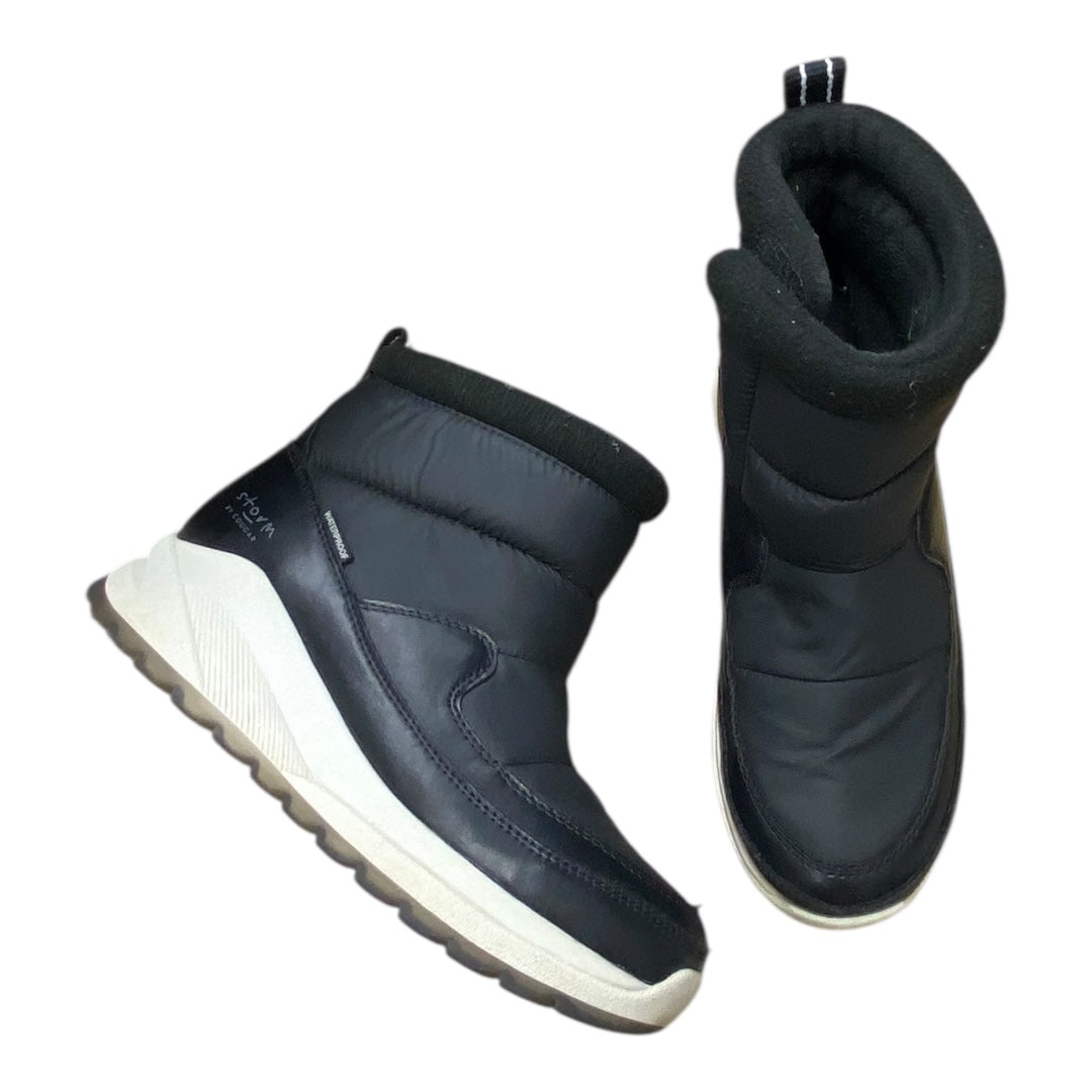 Boots Ankle Flats By Storm In Black & White, Size:8