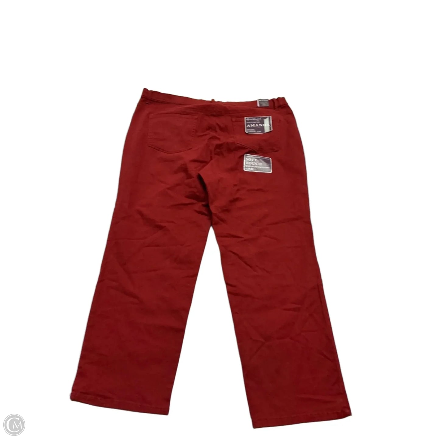 Pants Chinos & Khakis By Gloria Vanderbilt In Red, Size: 22
