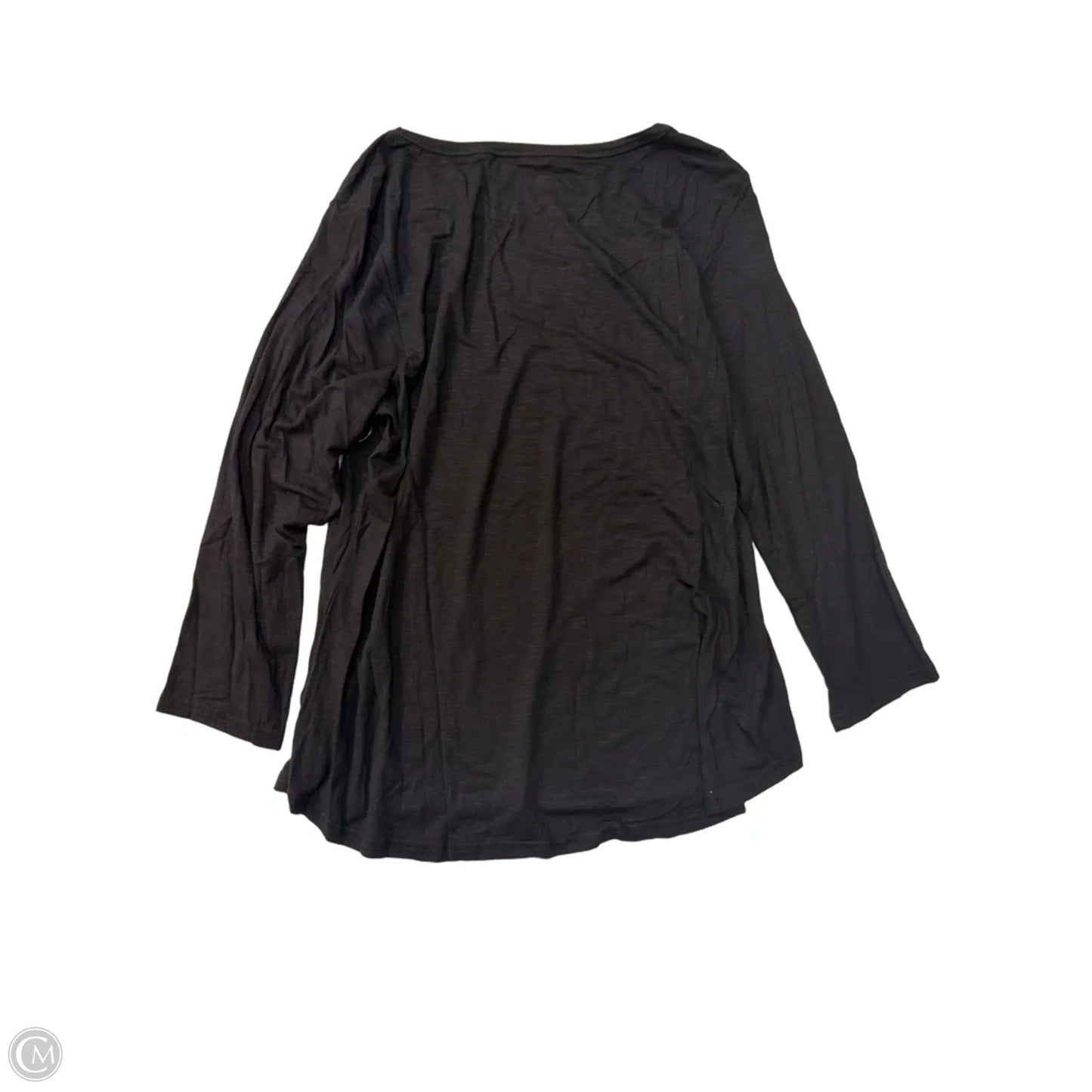 Top Long Sleeve Basic By Clothes Mentor In Black, Size: M