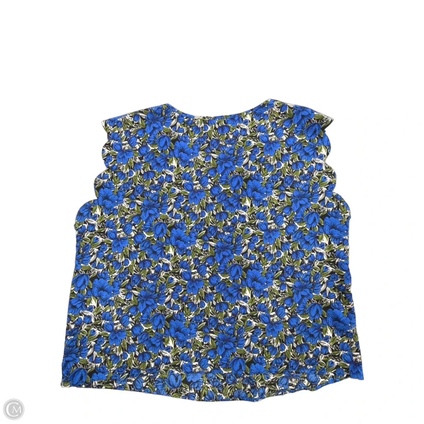 Top Short Sleeve By Shein In Floral Print, Size: 3x