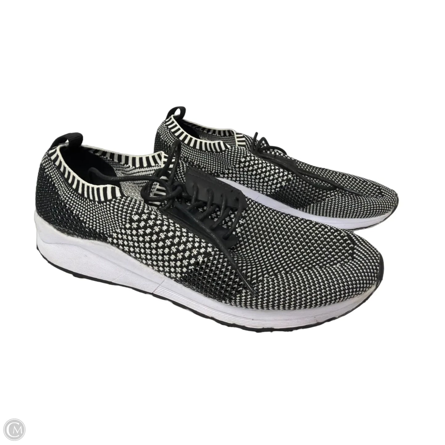Shoes Athletic By Steve Madden In Black & White, Size: 9.5