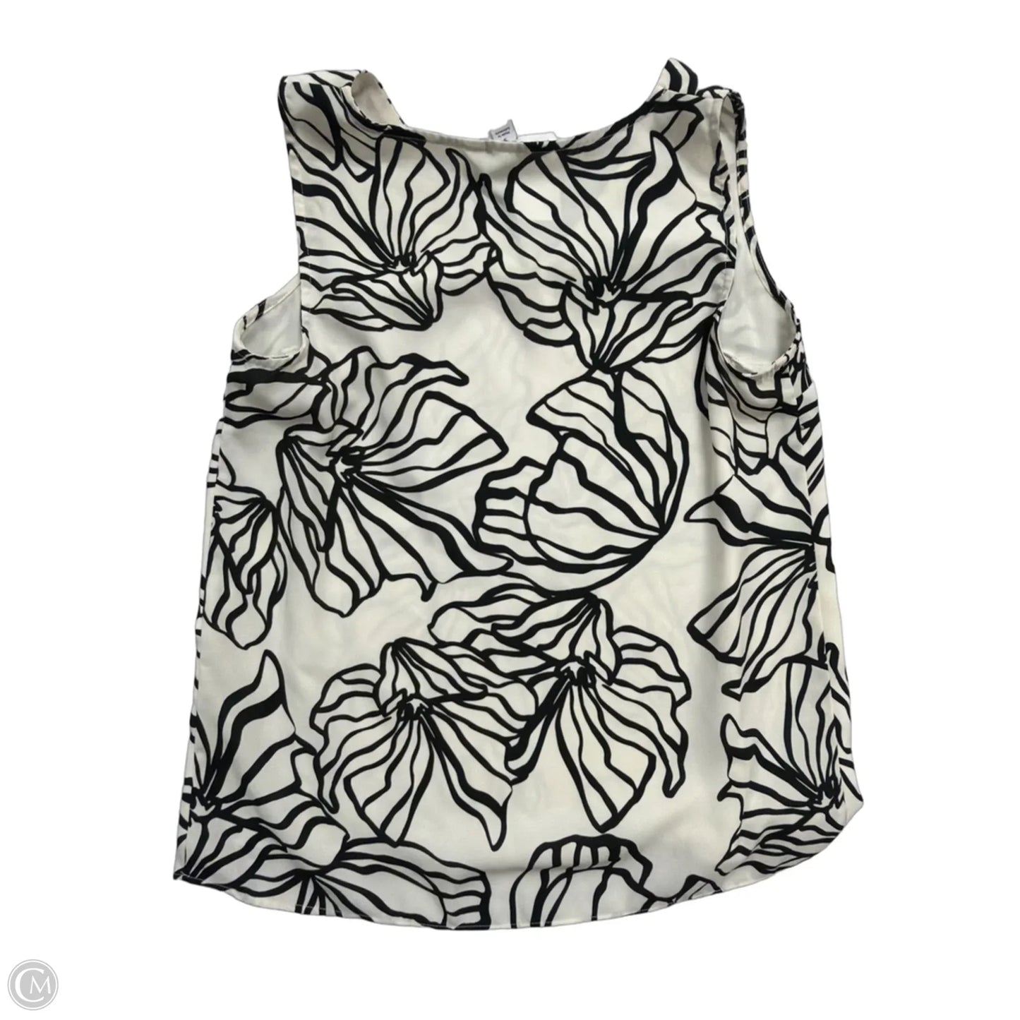 Top Short Sleeve By Nine West In Black & White, Size: Small