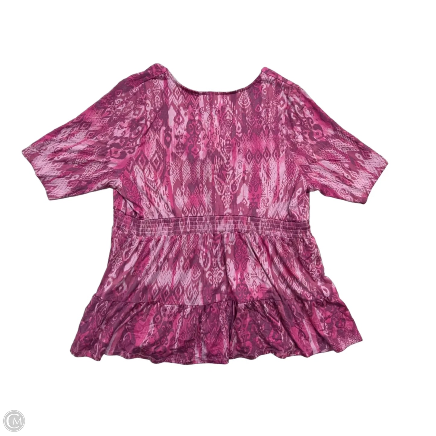 Top Short Sleeve By Torrid In Pink, Size: 2x