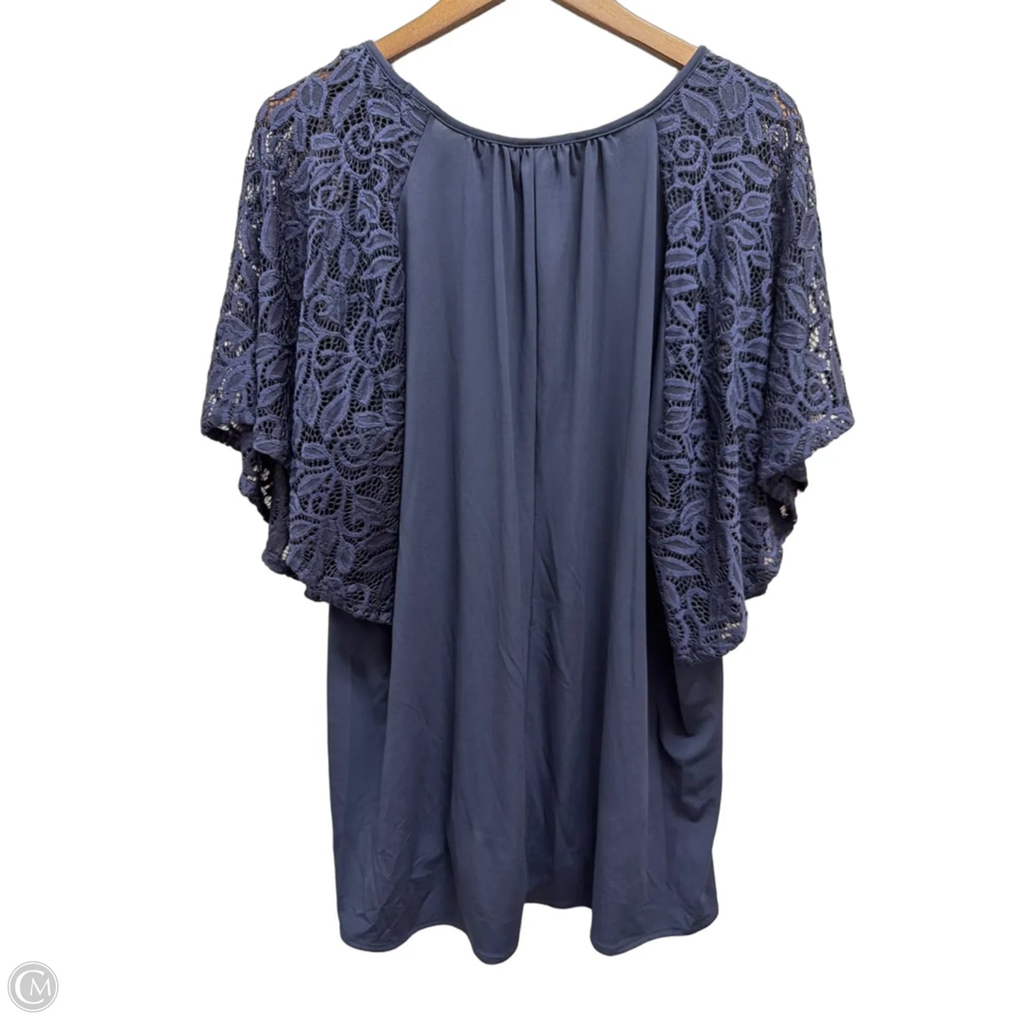 Top Short Sleeve By Catherines In Blue, Size: 1x