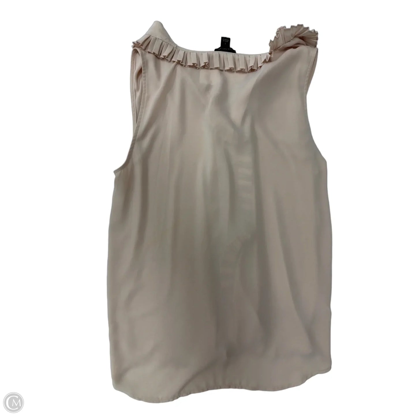 Top Sleeveless By Ann Taylor In Beige, Size: S