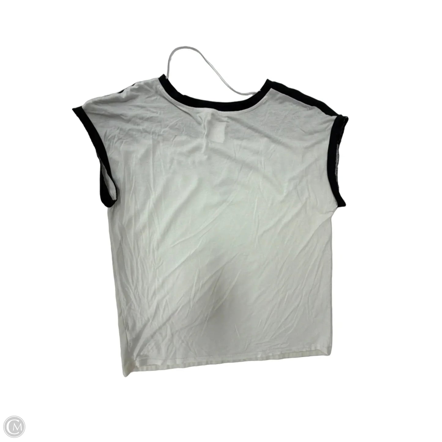 Top Short Sleeve By Lc Lauren Conrad In Black & White, Size: M
