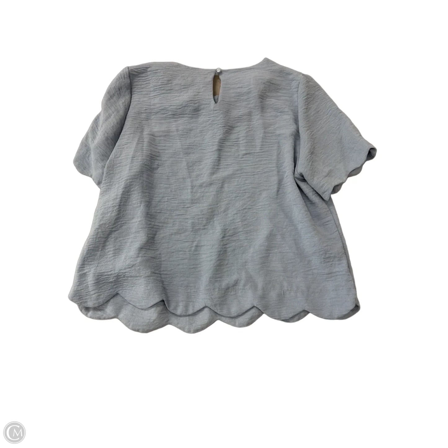 Top Short Sleeve By Monteau In Blue, Size: Xl