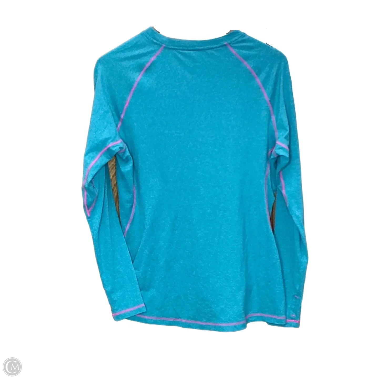 Athletic Top Long Sleeve Crewneck By Hind In Blue, Size: L