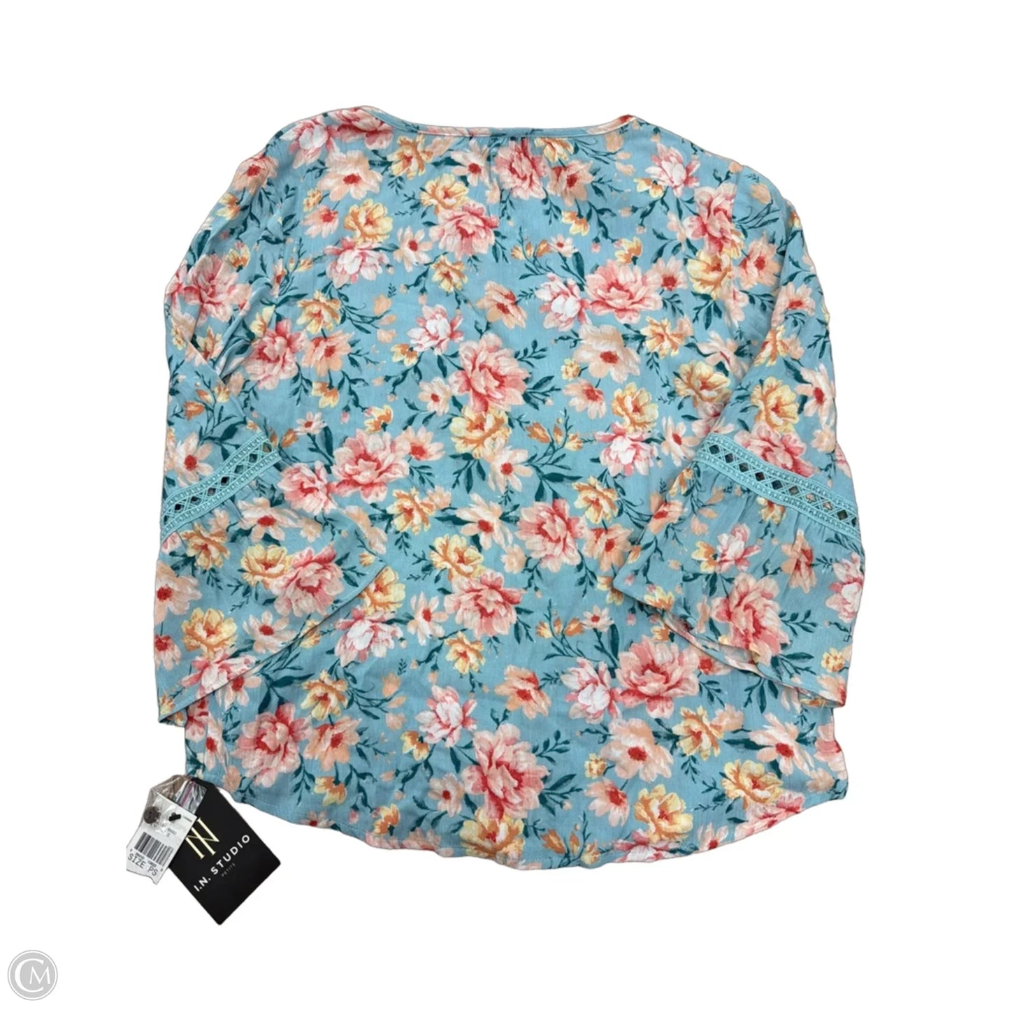 Top Long Sleeve By In Studio In Floral Print, Size: Sp