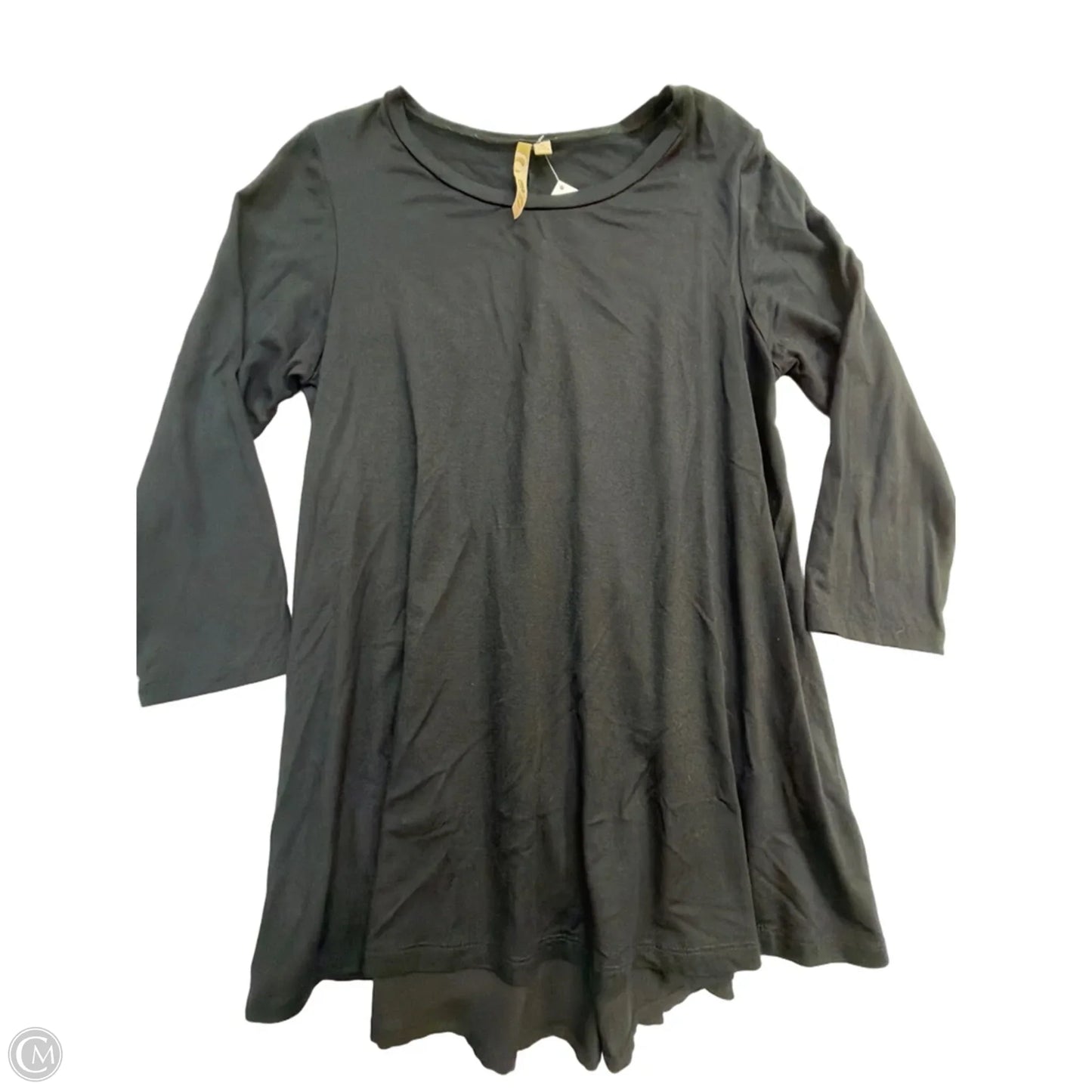 Top 3/4 Sleeve By Comfy In Black, Size: S