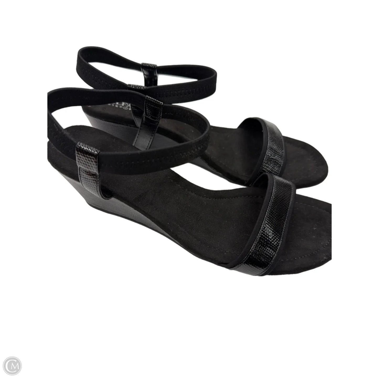 Sandals Heels Wedge By Alfani In Black, Size: 10