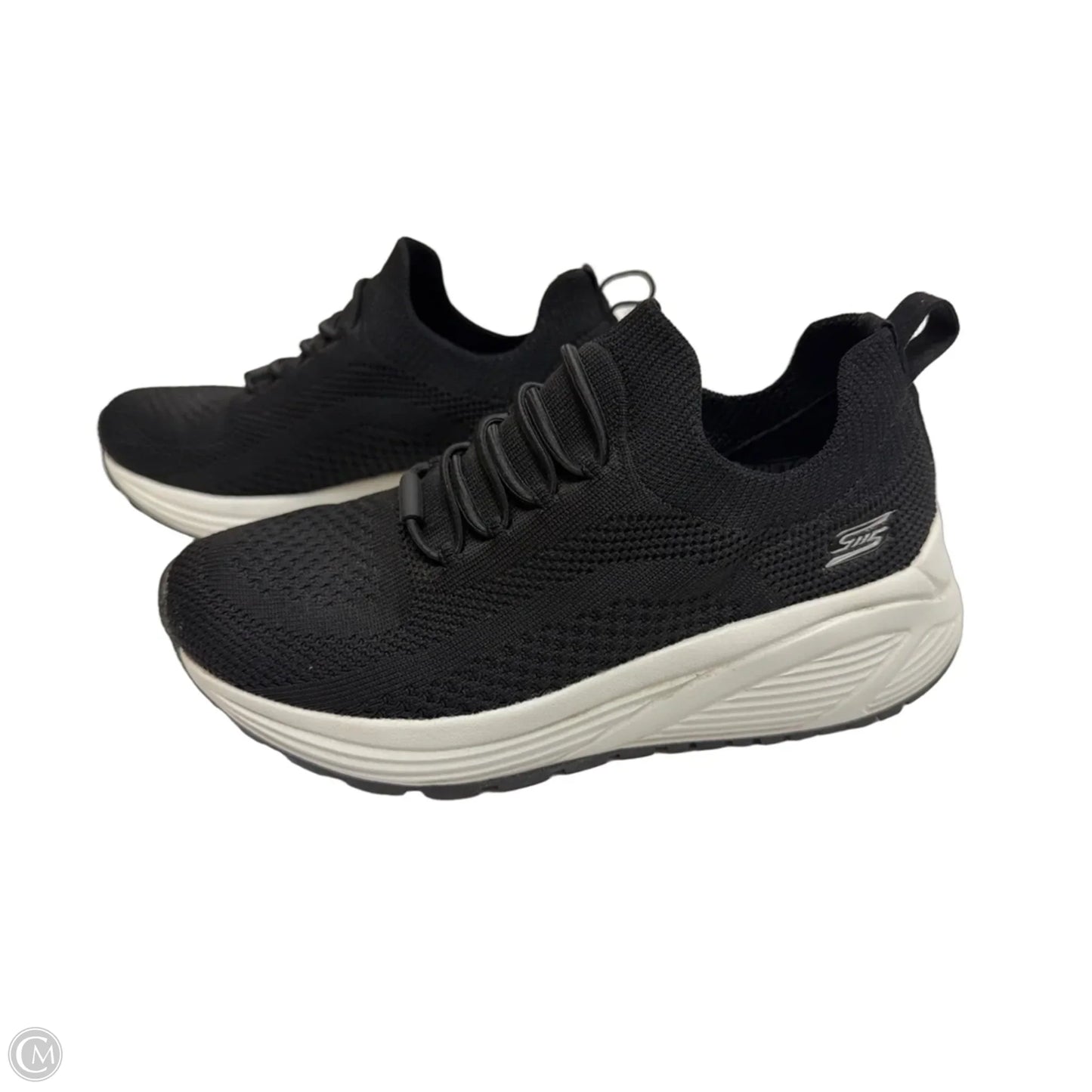 Shoes Athletic By Skechers In Black & White, Size: 6.5