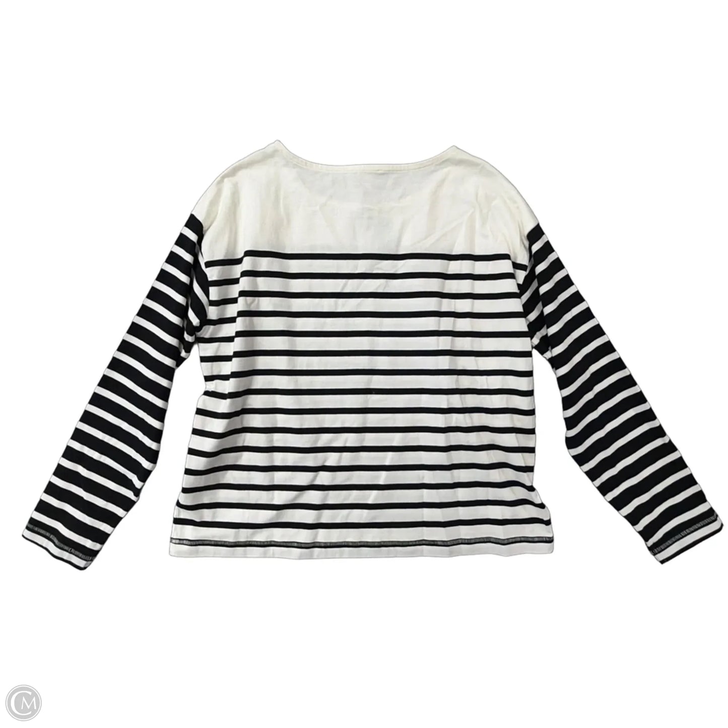 Top Long Sleeve By Maurices In Striped Pattern, Size: L