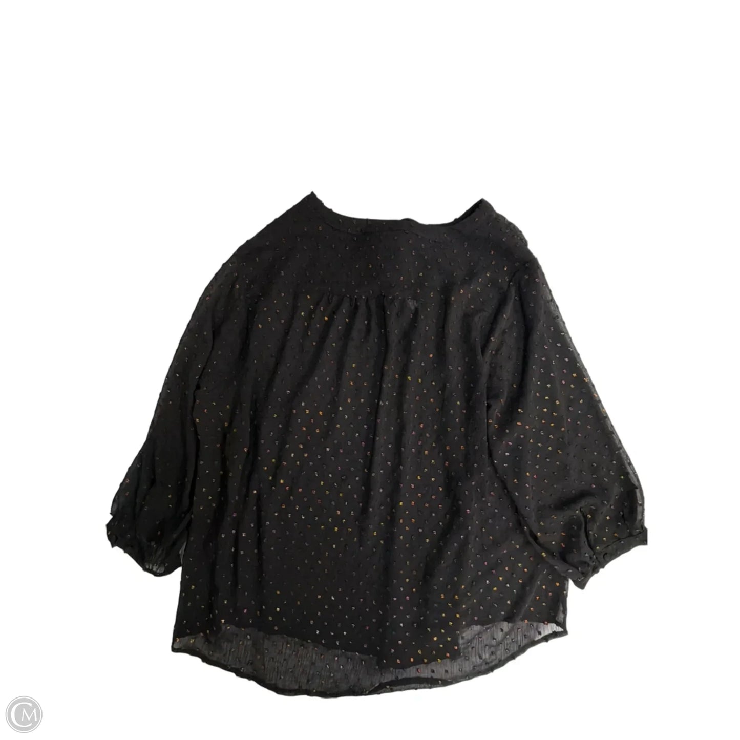 Top Long Sleeve By Torrid In Black, Size: 3x