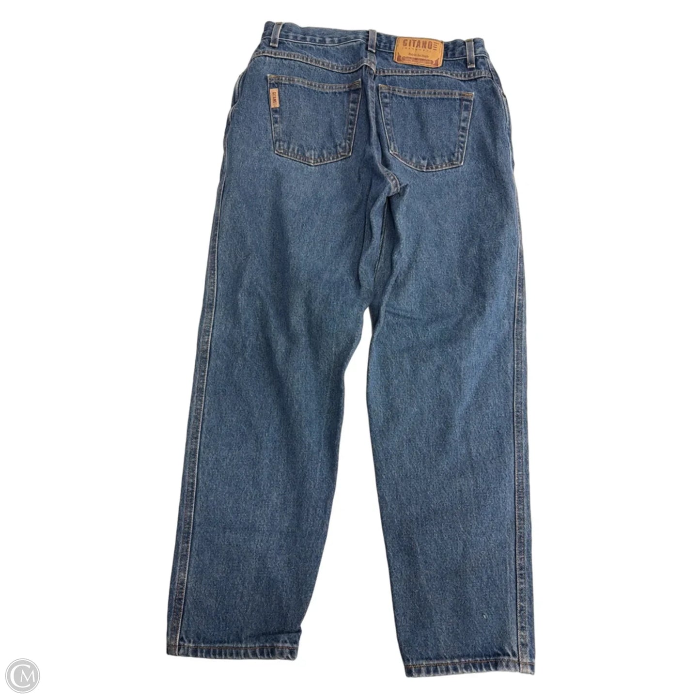 Jeans Straight By Gitano In Blue Denim, Size: 14p