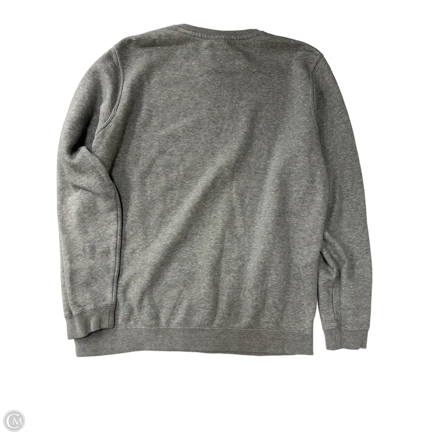 Sweatshirt Crewneck By Nike Apparel In Grey, Size: M