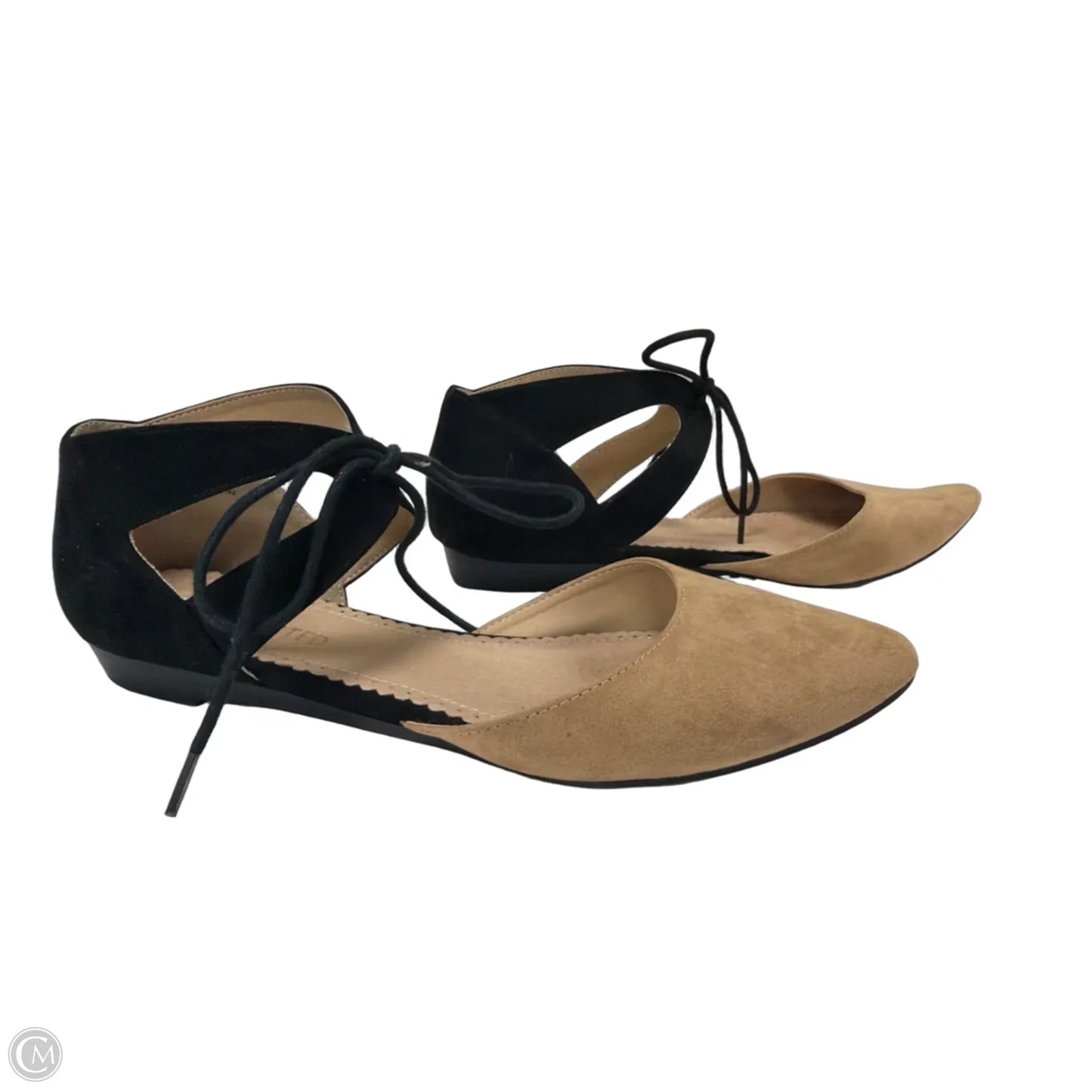 Shoes Flats By Restricted In Black & Brown, Size: 9.5