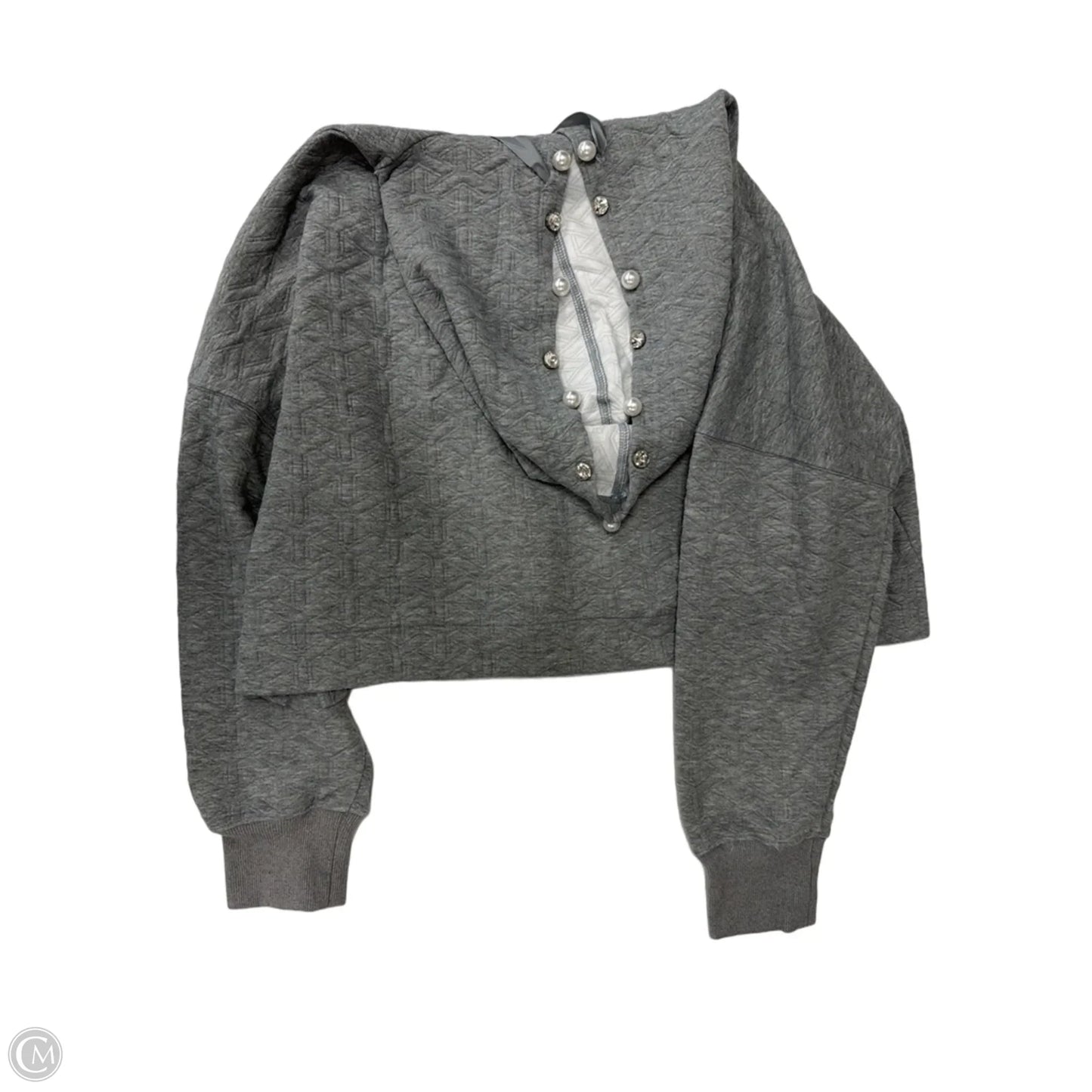 Top Long Sleeve By Simply Southern In Grey, Size: L
