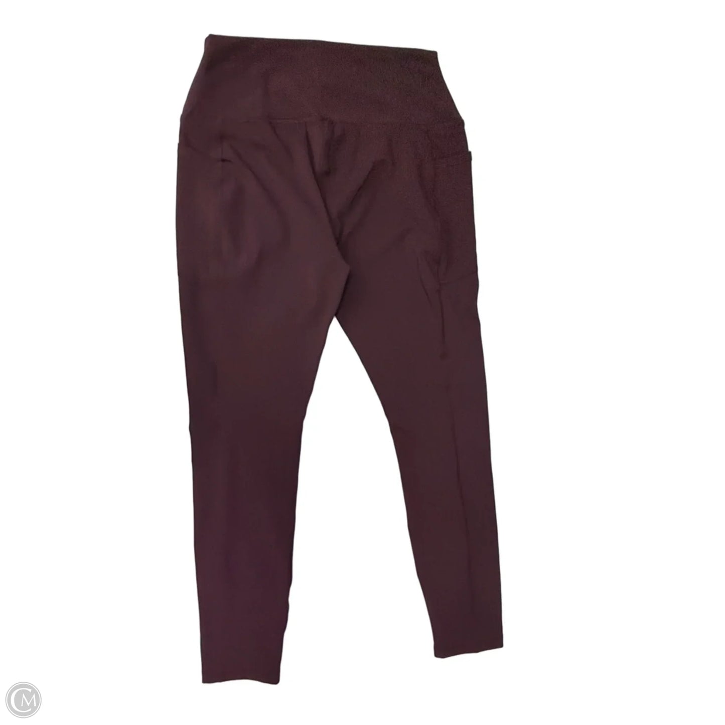 Athletic Leggings By Rbx In Maroon, Size: L