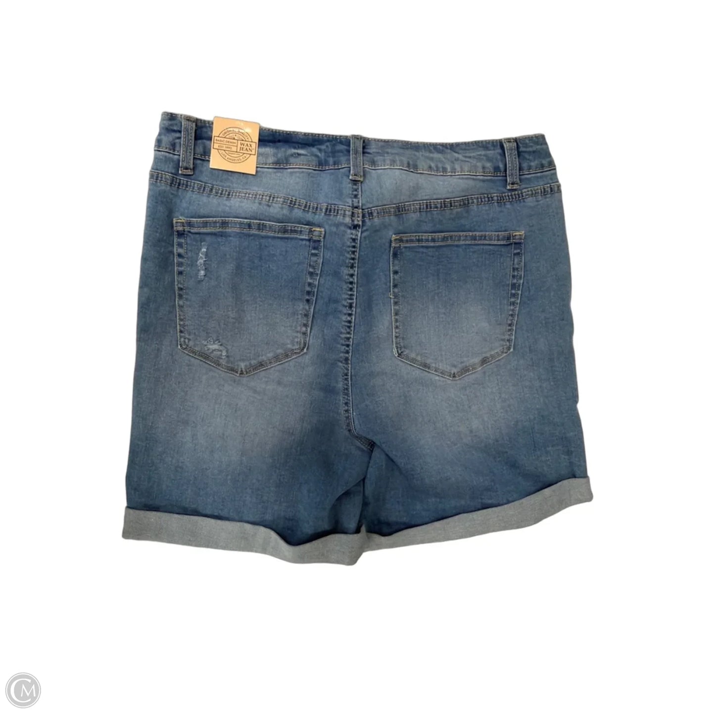 Shorts By Wax Jean In Blue Denim, Size: 22