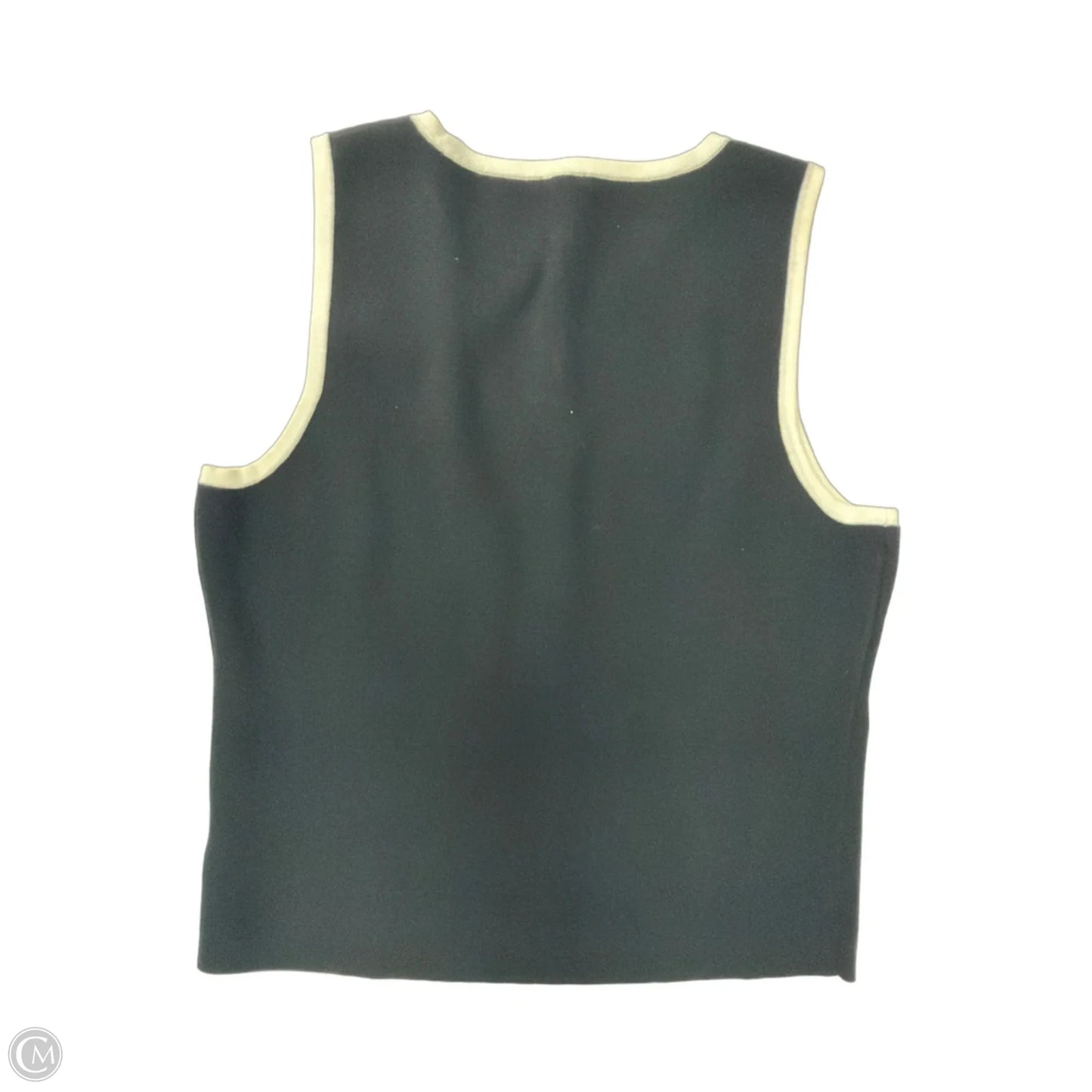 Top Sleeveless By Express In Black & White, Size: L