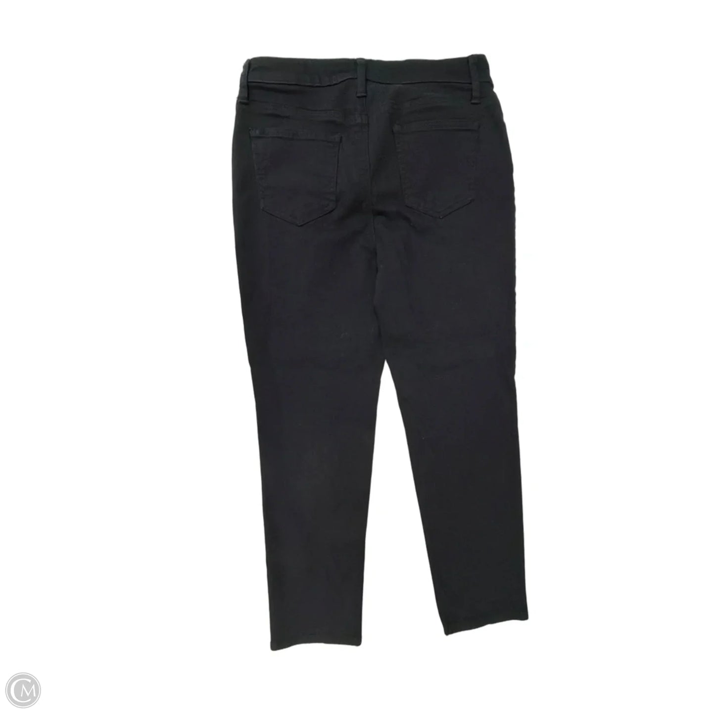 Jeans Straight By Chicos In Black Denim, Size: 8