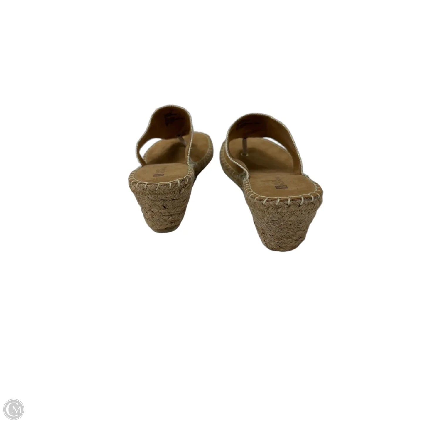 Sandals Flip Flops By White Mountain In Gold, Size: 10