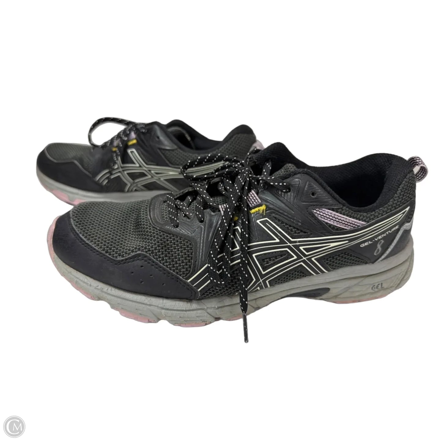 Shoes Athletic By Asics In Black & Grey, Size: 10