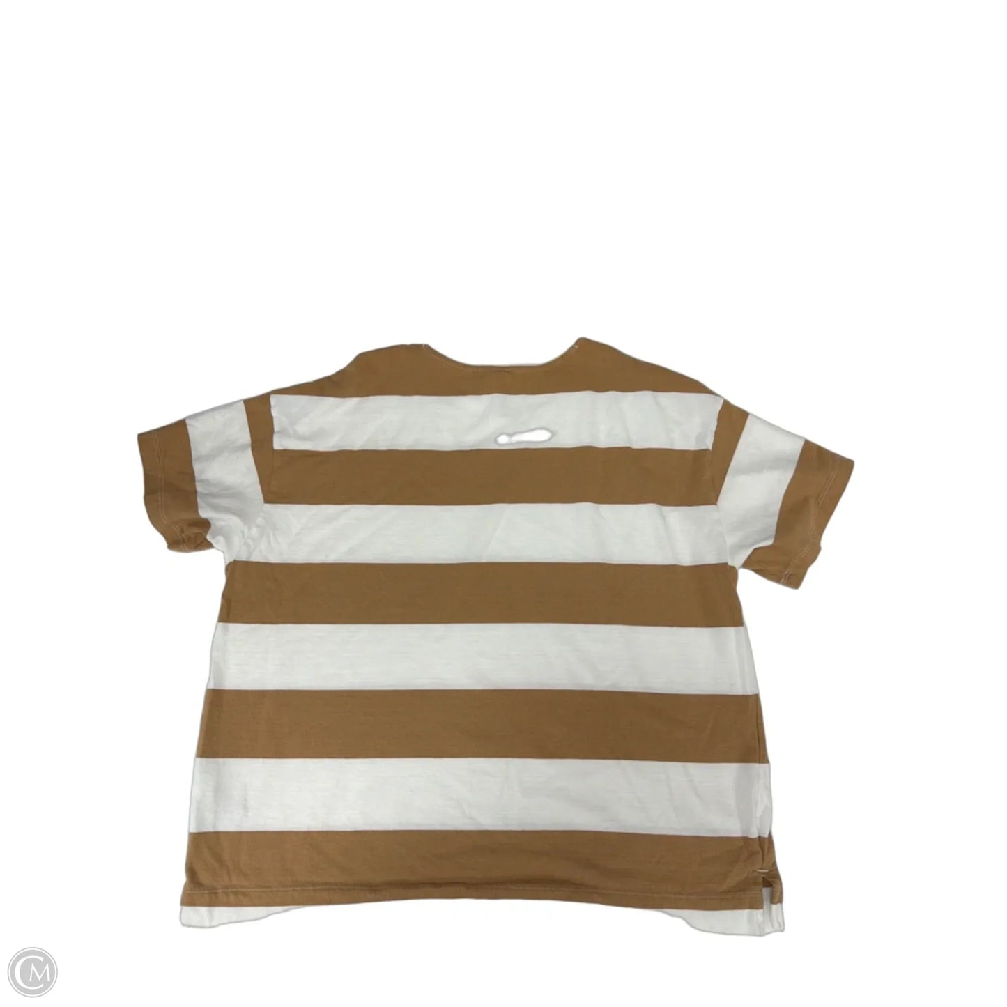 Top Short Sleeve By Old Navy In Striped Pattern, Size: M