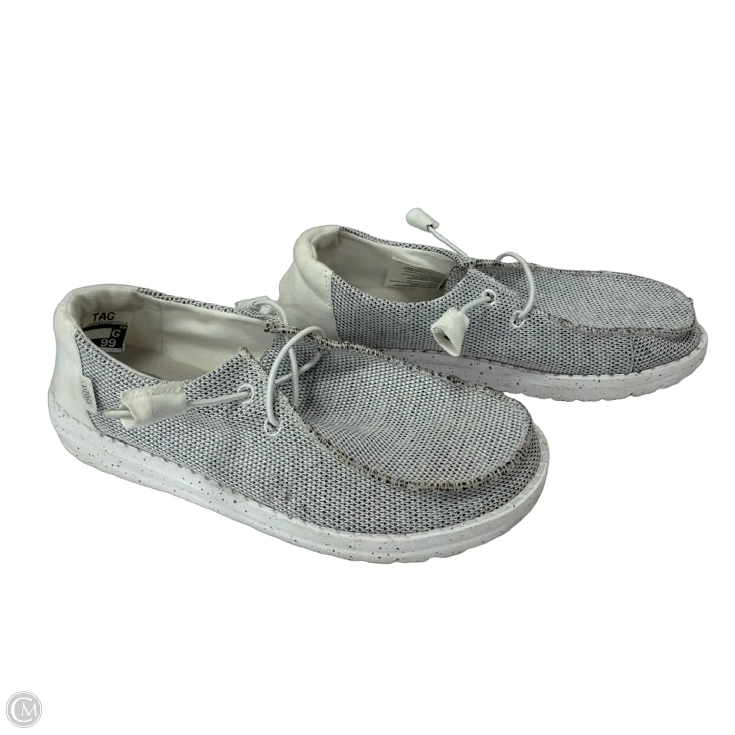 Shoes Flats By Hey Dude In Grey, Size: 9