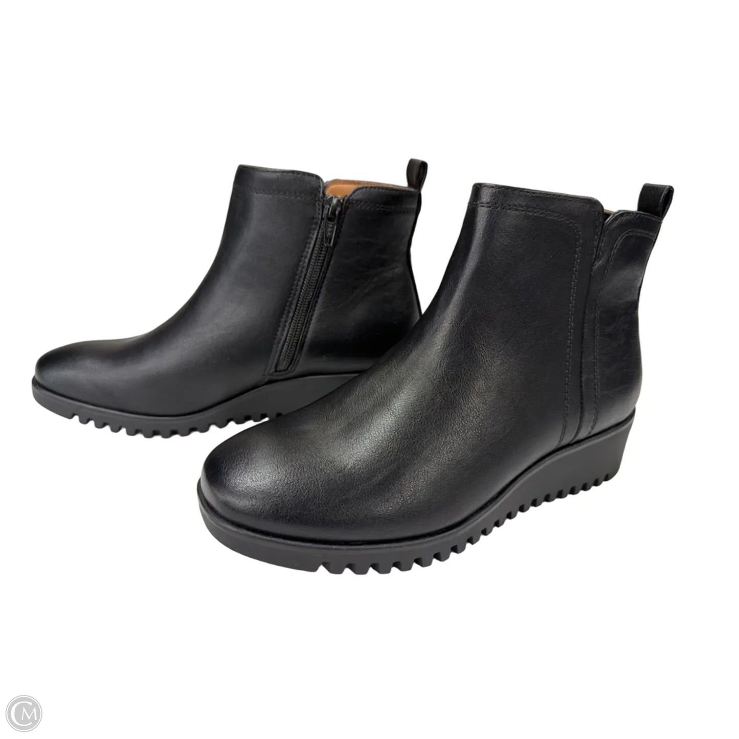 Boots Ankle Flats By Sofft In Black, Size: 6.5