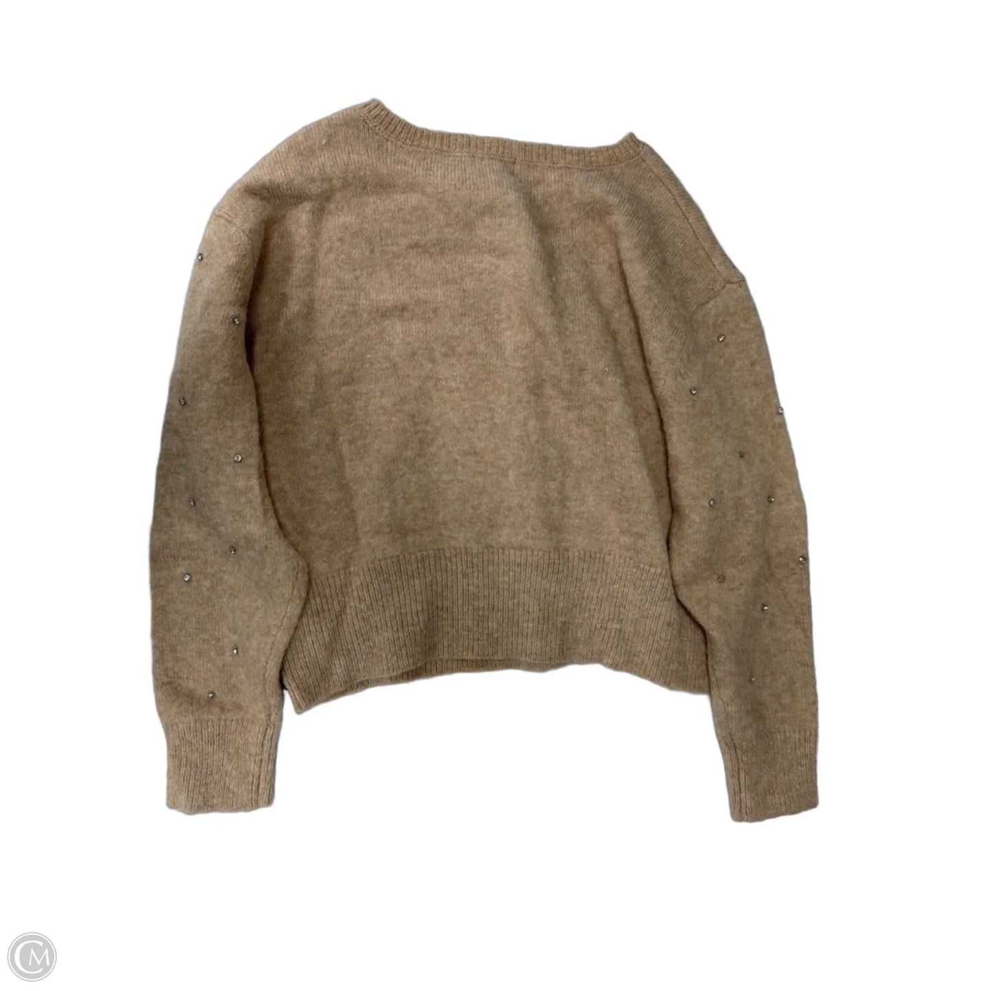 Sweater Cardigan By Francesca's In Tan, Size: Xl