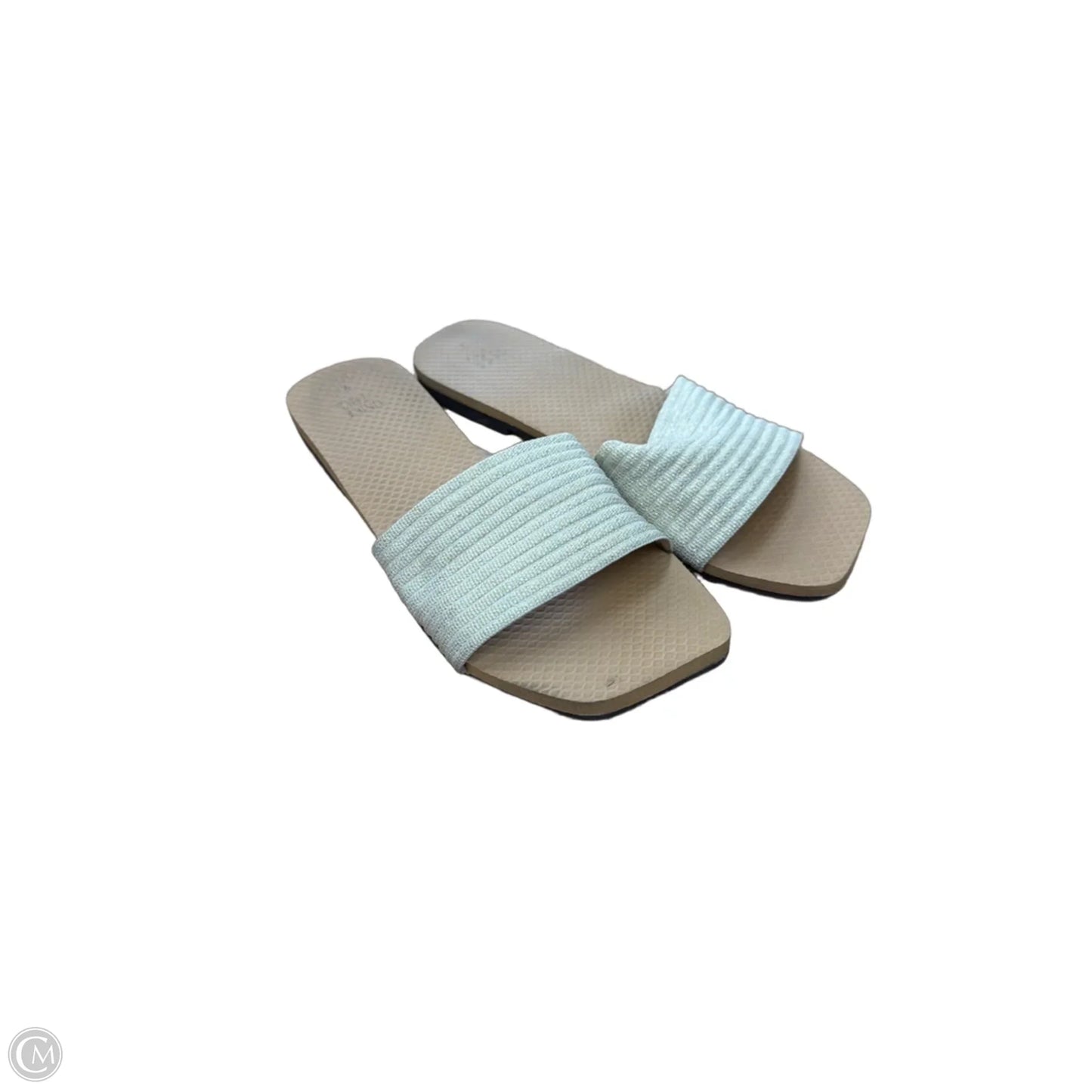Sandals Flats By Time And Tru In Gold, Size: 7