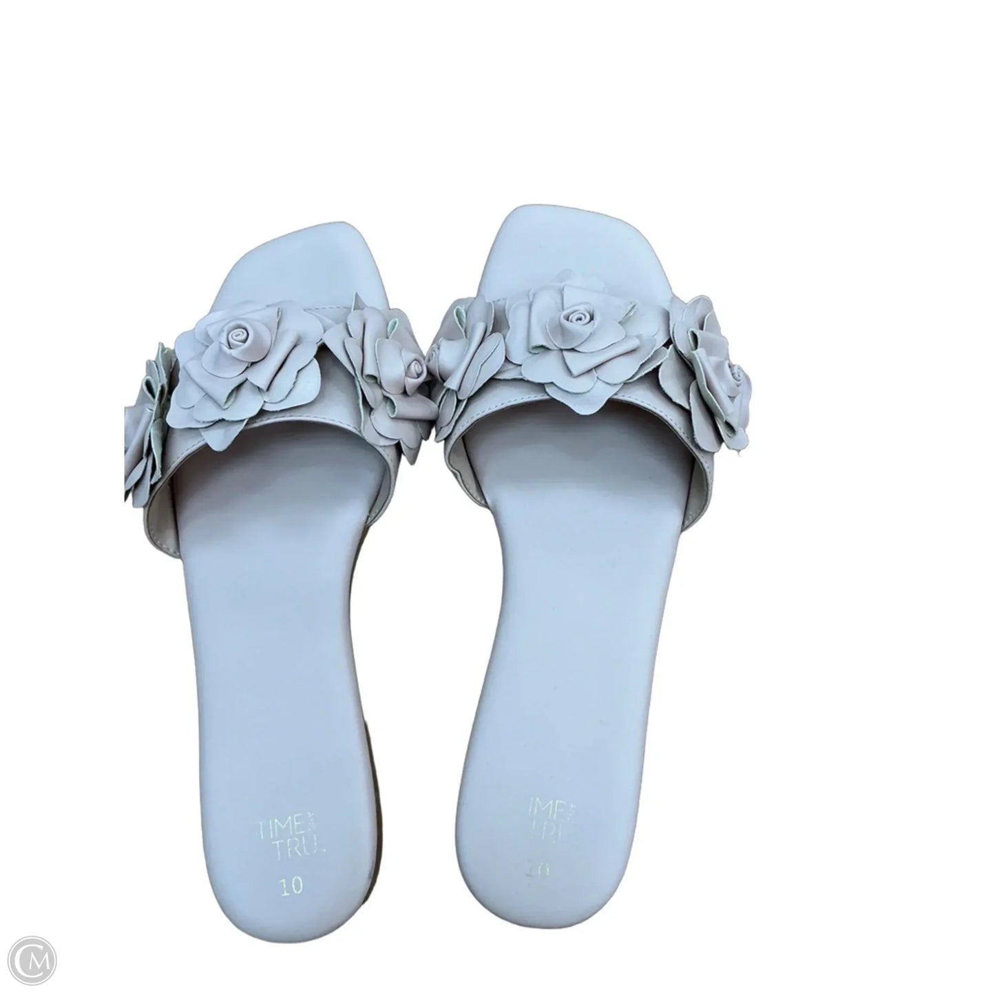 Sandals Flats By Time And Tru In Pink, Size: 10