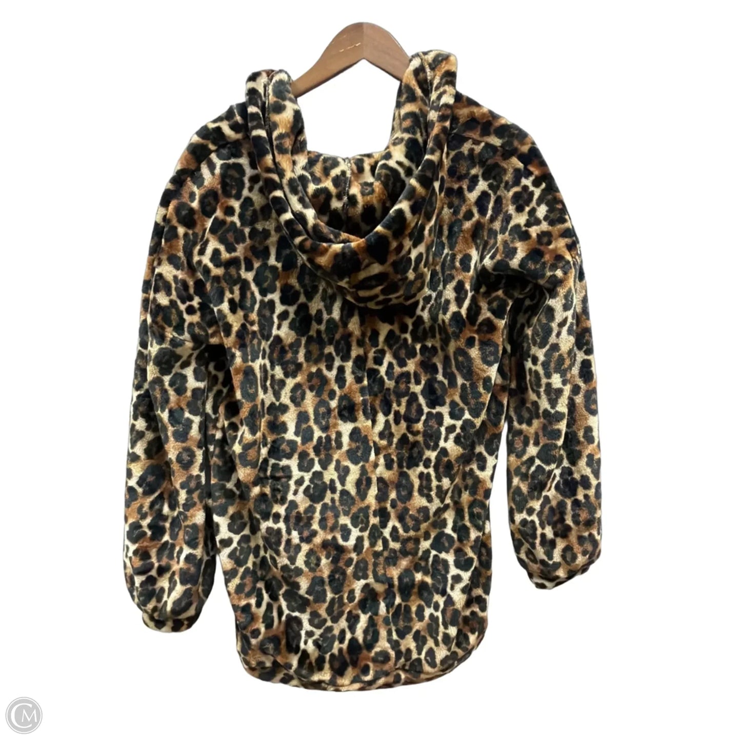 Sweater Cardigan By Bke In Animal Print, Size: Xs