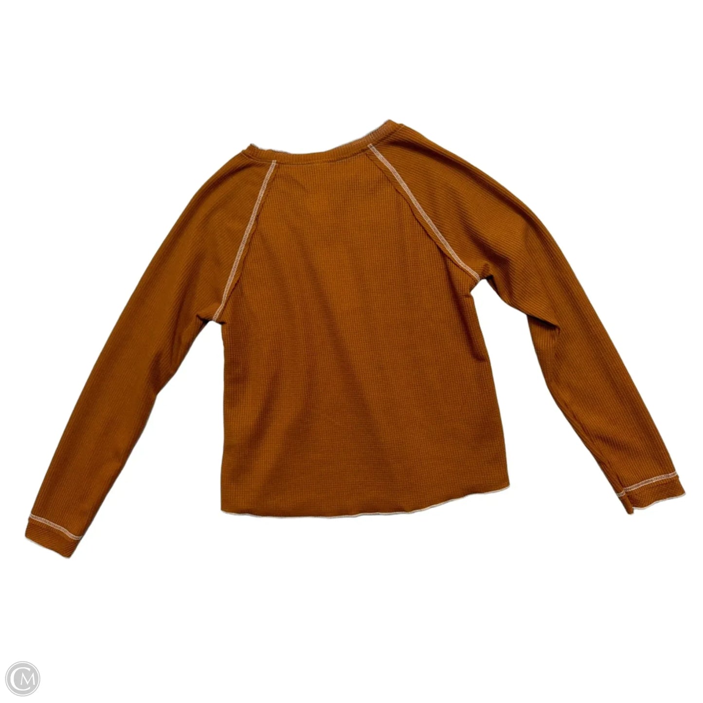 Top Long Sleeve By ASVIVID In Orange, Size: M
