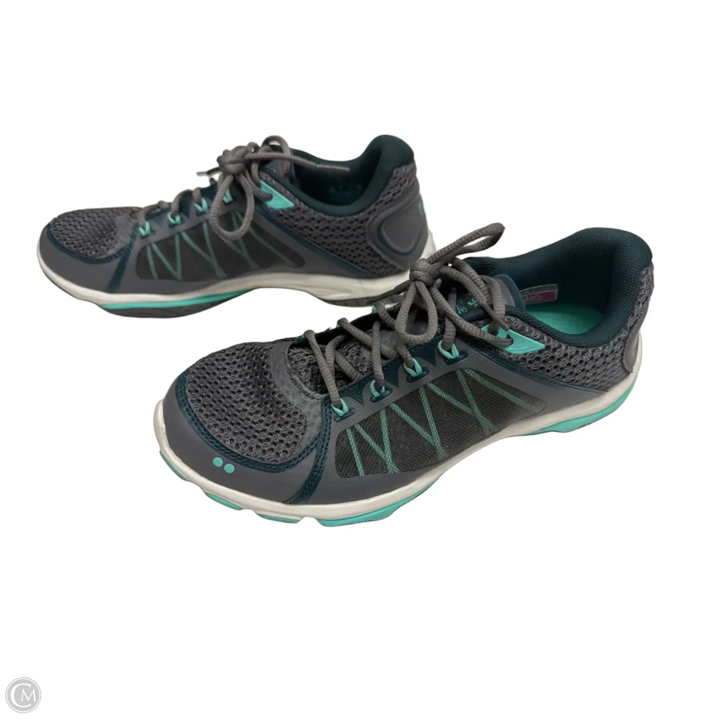 Shoes Athletic By Ryka In Green & Grey, Size: 9