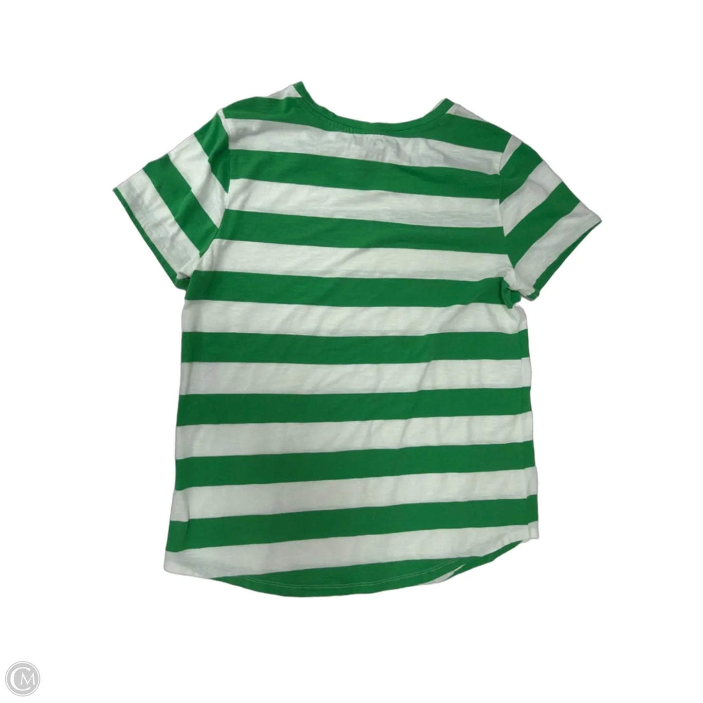 Top Short Sleeve By Sonoma In Striped Pattern, Size: M