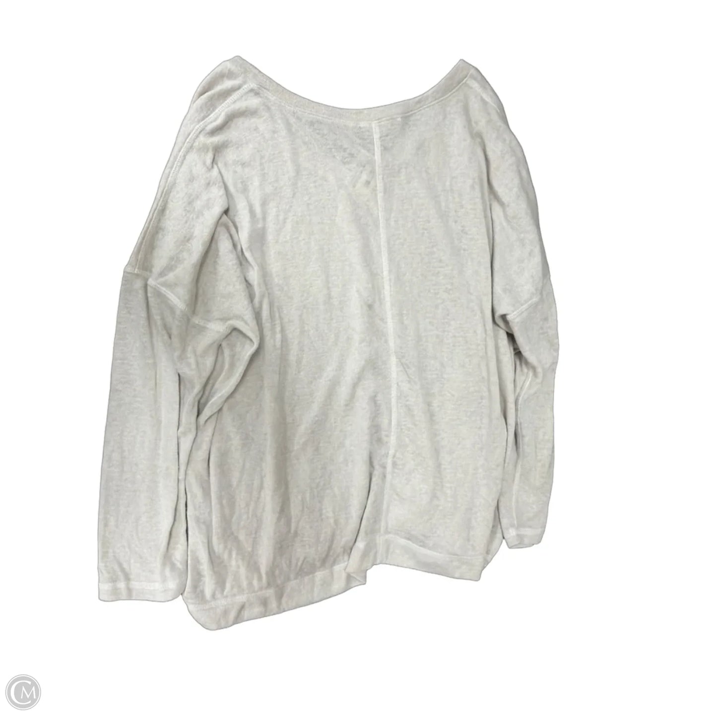 Top Long Sleeve By Nally And Millie In Grey, Size: L