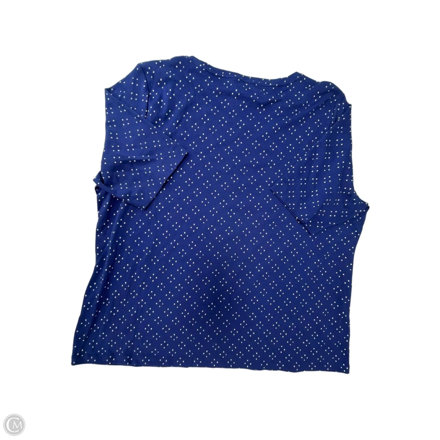 Top Short Sleeve By L.l. Bean In Polkadot Pattern, Size: 2x