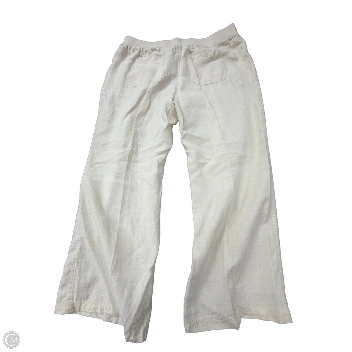 Pants Linen By Style And Company In Cream, Size: 22