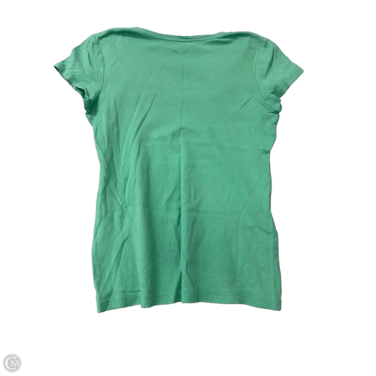 Top Short Sleeve Basic By Banana Republic In Green, Size: L