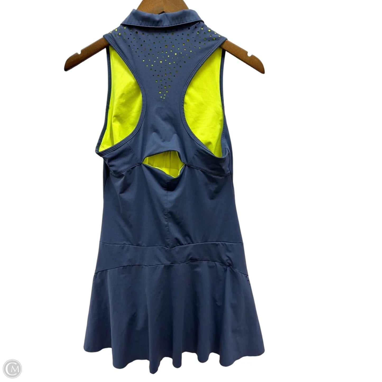 Athletic Dress By Adidas In Blue & Green, Size: M