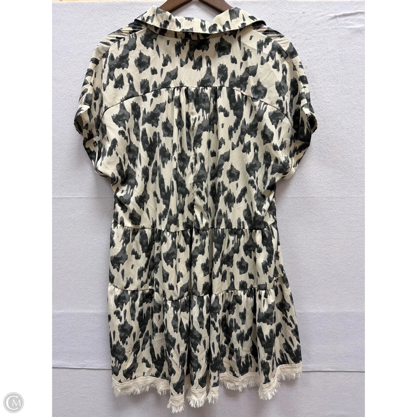 Dress Casual Midi By Umgee In Cream & Grey, Size: S