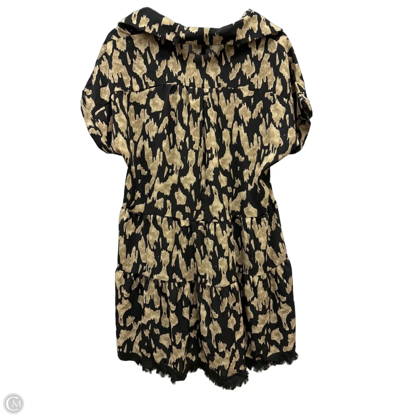 Dress Casual Midi By Umgee In Black & Tan, Size: S