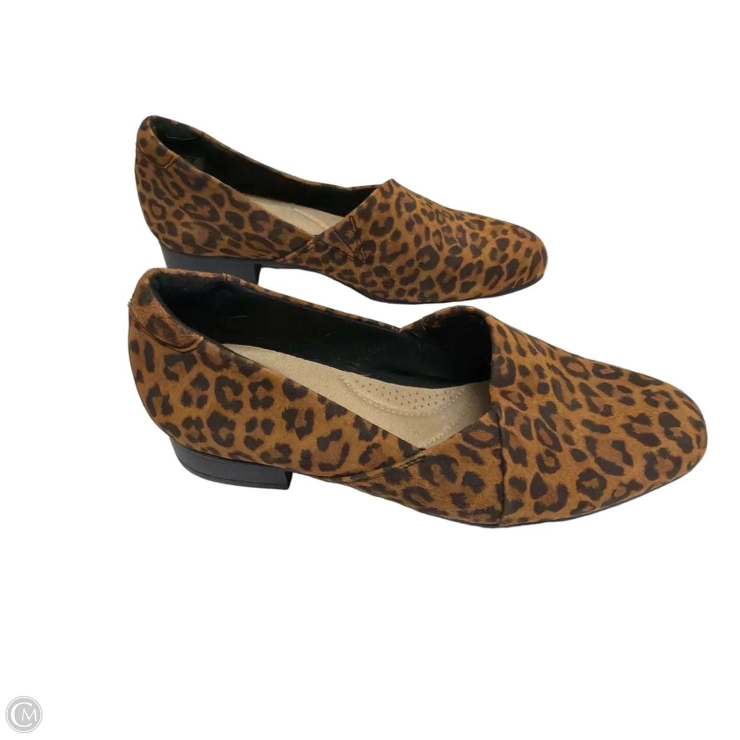 Shoes Heels Block By Clarks In Animal Print, Size: 6